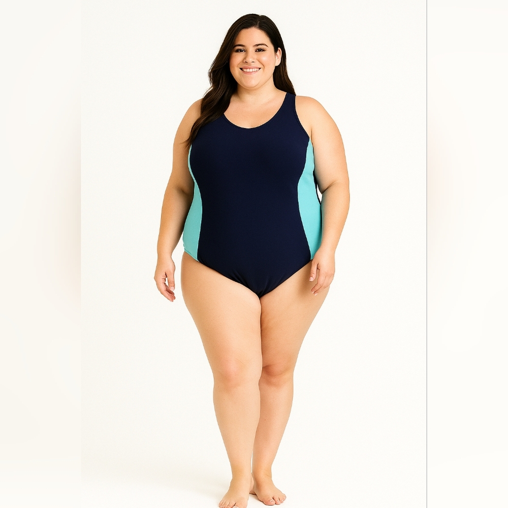 Navy blue one piece Swimsuit  Moda mothercare 4XL